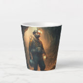 Tasse Latte Mines dangereuses (Devant)