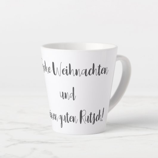 Tasse Latte Mini Cooper Noël (Angle droit)
