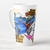 Tasse Latte Minimal Bike Art Graphic (Angle gauche)