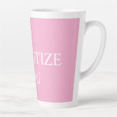 Tasse Latte Minimal Prioritize You Quote Dusty Rose Pink (Droite)