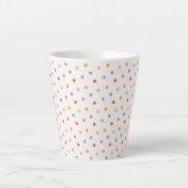 Tasse Latte Minimalist Abstract Tiny Spots Pastel Earth Tones (Devant)