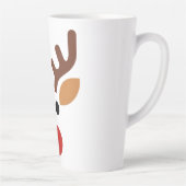 Tasse Latte Minimalist Rudolph Reindeer (Droite)