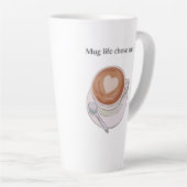 Tasse Latte Minimaliste La Vie M'a Choisi Mug (Angle droit)
