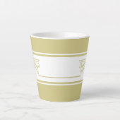 Tasse Latte Minimaliste Moderne (Devant)