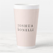 Tasse Latte Minimaliste Simple Professionnel Remarquable (Devant)