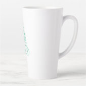 Tasse Latte Mint Green Glam Noël (Droite)