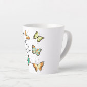 Tasse Latte Mint Soyez Vos Propres Beaux Papillons (Angle droit)