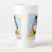 Tasse Latte Mise à niveau de Windows Debian Linux Tux (Devant)