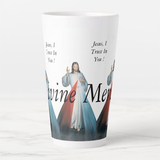 Tasse Latte Miséricorde divine (Devant)