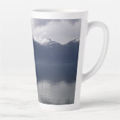 Tasse Latte Misty Alaskan Sea dans les tons bleu (Droite)