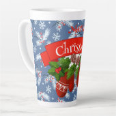 Tasse Latte Mittens de Noël (Angle gauche)