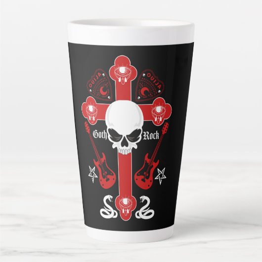 Tasse Latte Mode Goth Rock (Devant)