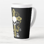 Tasse Latte Mode Goth Rock (Angle droit)