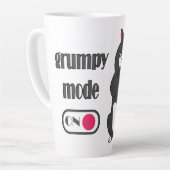 Tasse Latte Mode grumeux sur drôle de gros chat (Angle gauche)