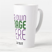 TASSE LATTE MODÈLE DE TEXTE D'IMAGE BLANCHE SIMPLE MODERNE (Angle droit)
