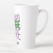 TASSE LATTE MODÈLE DE TEXTE D'IMAGE BLANCHE SIMPLE MODERNE (Droite)