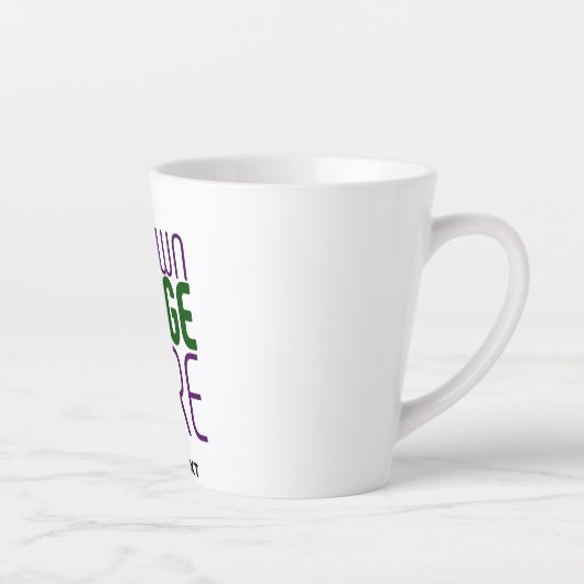 TASSE LATTE MODÈLE DE TEXTE D'IMAGE BLANCHE SIMPLE MODERNE (Droite)