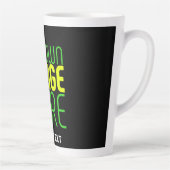 TASSE LATTE MODÈLE DE TEXTE D'IMAGE NOIRE SIMPLE ET MODERNE (Droite)