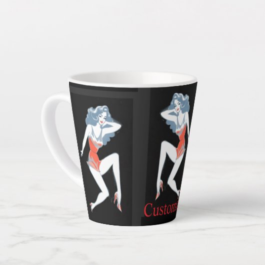 Tasse Latte Modèle flamboyant Poster Thunder_Cove (Angle gauche)