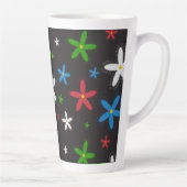 Tasse Latte Modèle floral (Droite)