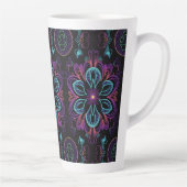 Tasse Latte Modèle floral Abstrait dynamique (Droite)