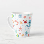 Tasse Latte Modèle Sea World (Angle gauche)