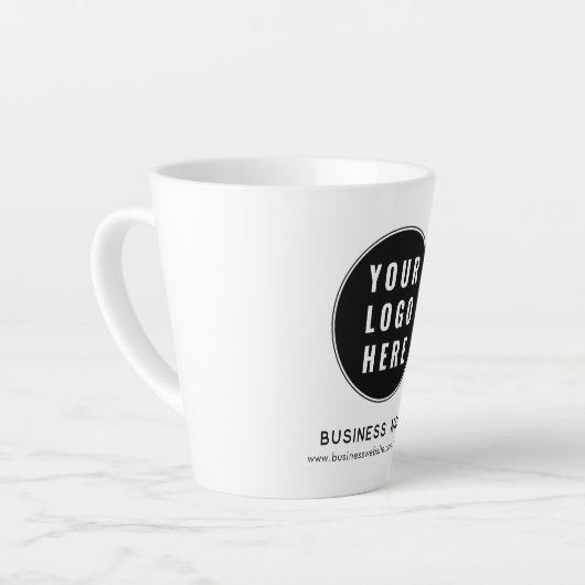 Tasse Latte Modern Business Logo Promotional Custom (Angle gauche)