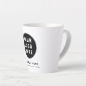 Tasse Latte Modern Business Logo Promotional Custom (Angle droit)