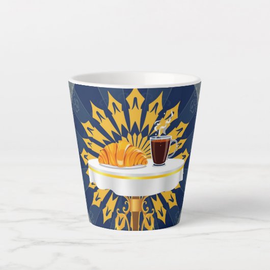 Tasse Latte Modern Coffee Bar Deco Aesthetic Personalized (Devant)