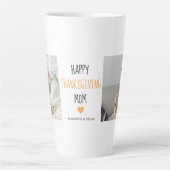 Tasse Latte Modern Collage Photo Bon thanksgiving Maman (Devant)