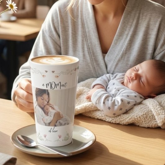 Tasse Latte Modern  First Mother's Day Photo Acrylic Gift