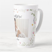 Tasse Latte Modern  First Mother's Day Photo Acrylic Gift (Angle droit)
