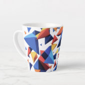 Tasse Latte Modern Fragment Grid (Angle gauche)