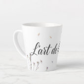 Tasse Latte Modern L'Art de Vivre Aesthetic Personalized (Angle gauche)