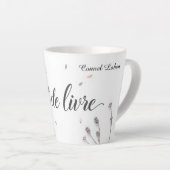 Tasse Latte Modern L'Art de Vivre Aesthetic Personalized (Angle droit)