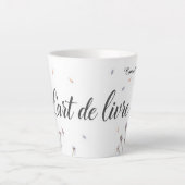 Tasse Latte Modern L'Art de Vivre Aesthetic Personalized (Devant)