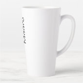 Tasse Latte Modern Minimalist Plain Professional Ajouter un no (Droite)
