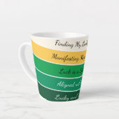 Tasse Latte Modern St. Patrick’s Day Gradient (Angle gauche)