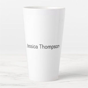 Tasse Latte Moderne élégant Plain Simple Professionnel