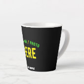 TASSE LATTE MODERNE ET MODERNE PERSONNALISABLE NOIR VÉRIFIÉ (Angle droit)