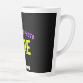 TASSE LATTE MODERNE ET MODERNE PERSONNALISABLE NOIR VÉRIFIÉ (Droite)