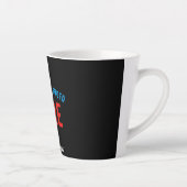 TASSE LATTE MODERNE ET MODERNE PERSONNALISABLE NOIR VÉRIFIÉ (Droite)