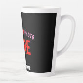 TASSE LATTE MODERNE ET MODERNE PERSONNALISABLE NOIR VÉRIFIÉ (Droite)