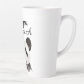 Tasse Latte Moderne Je T'Aime Beary Beaucoup Panda Noir Et Bla (Droite)