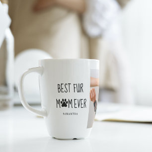 Tasse Latte Moderne Meilleur Fur Maman   Photo de chien