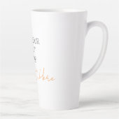 Tasse Latte Moderne minimaliste Plaque personnalisée Ajouter u (Droite)