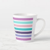 Tasse Latte Moderne Pastel Striped Christian BLESSEE (Droite)