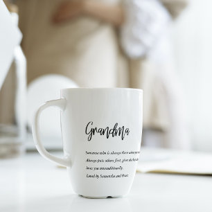 Tasse Latte Moderne Simple Meilleure grand-mère toujours Meill