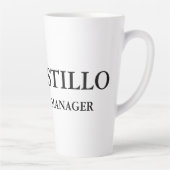 Tasse Latte Moderne tendance Elégant Simple White Manager (Droite)