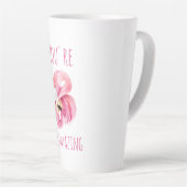 Tasse Latte Moderne Vous Flamazirez Beauté Flamant rose rose (Angle droit)